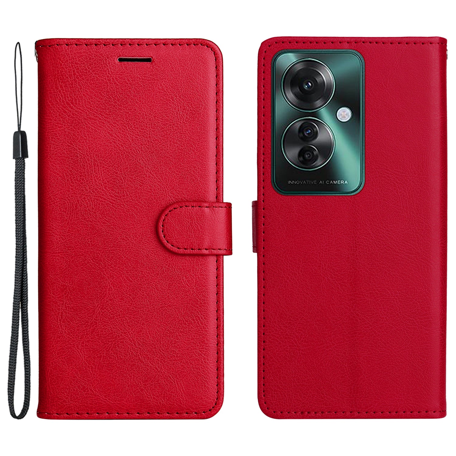 KT Leather Series-2 for Oppo Reno11 F 5G Case Solid Color Leather Wallet Flip Protective Phone Cover KT Leather Series-2 for Oppo Reno11 F 5G Case Solid Color Leather Wallet Flip Protective Phone Cover